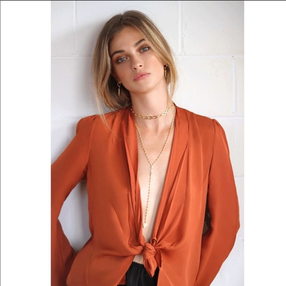 Stone Cold Fox Radical blouse in Sienna Size 6 NWT